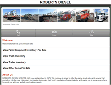 Tablet Screenshot of m.robertsdieseltrucks.com